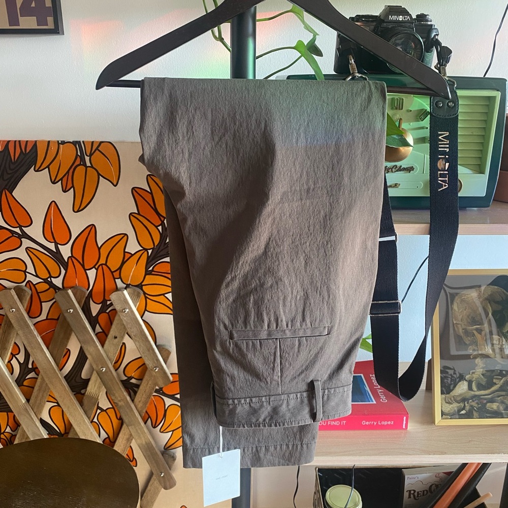 OAK + FORT High Ride Tapered Pant in Turkish Coffee
